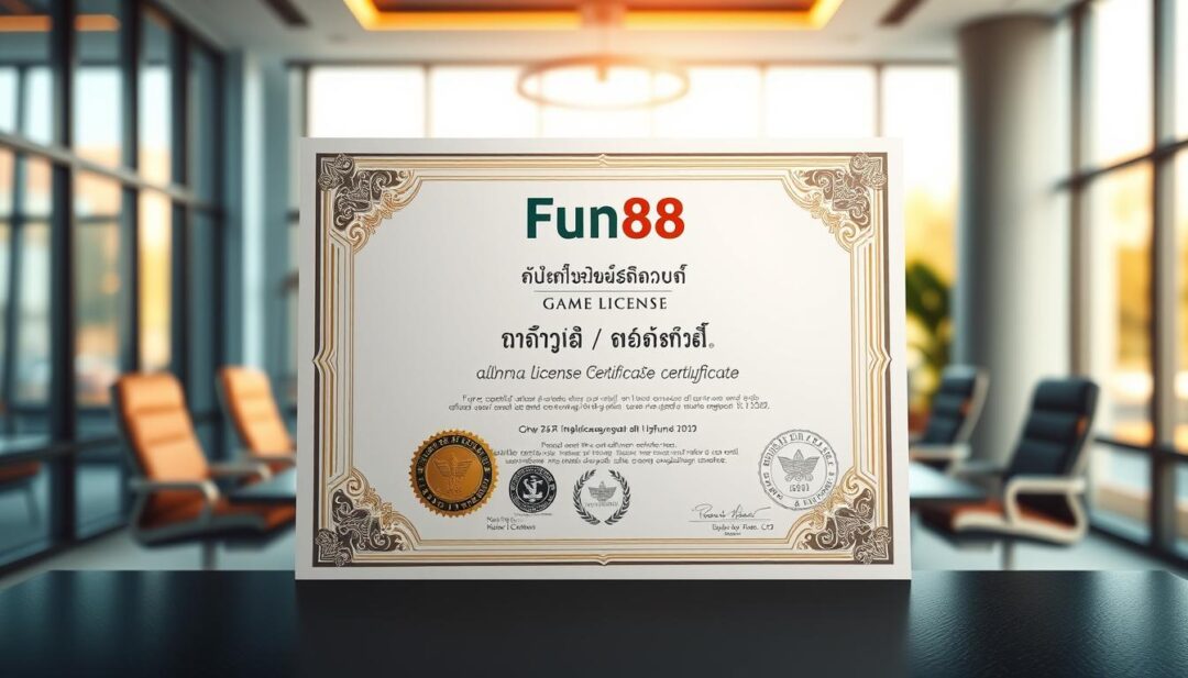 ใบอนุญาตเกม Fun88